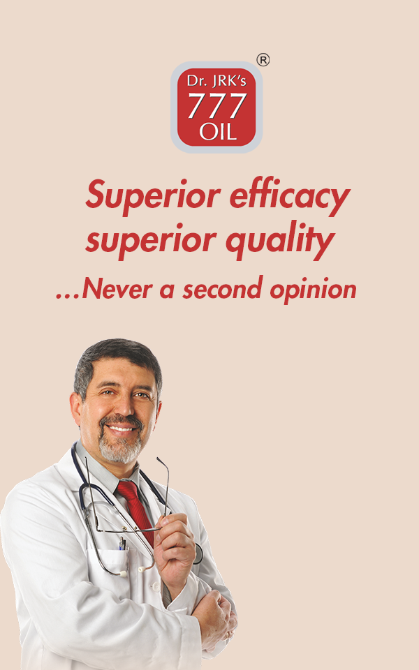 Doctor's choice for psoriasis Treatment , Dr. JRK’s 777 Oil , Oil for Psoriasis