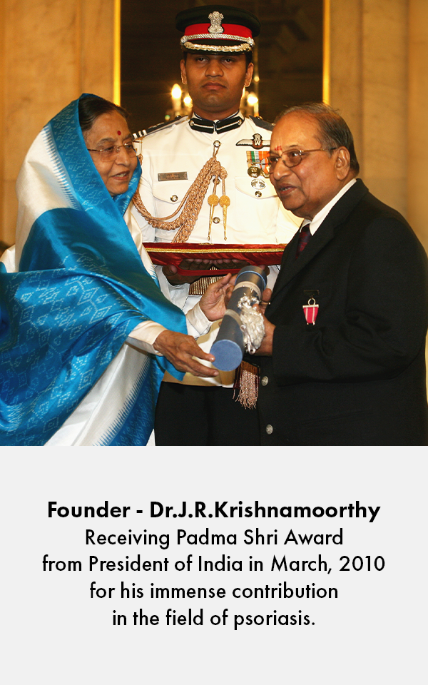 Padma shri Dr.J.R.Krishnamoorthy 777 oil for psoriasis 