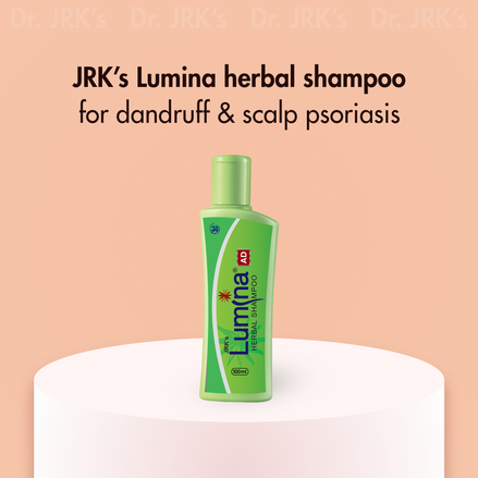Herbal shampoo for scalp Psoriasis | JRK's Lumina AD herbal shampoo